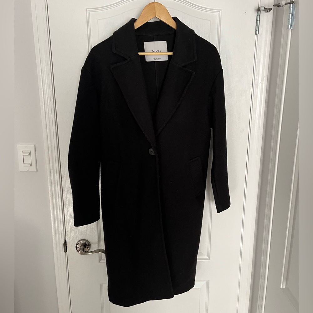Bershka Classic Black Coat